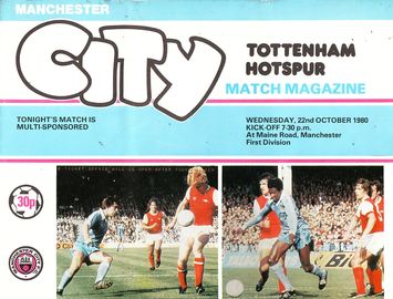 tottenham 1980 city manchester hotspur